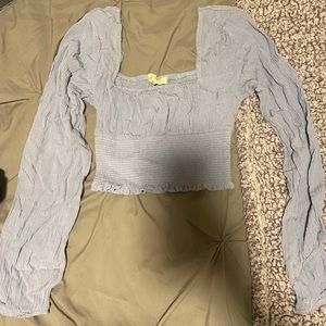 Pacsun long sleeve cropped shirt